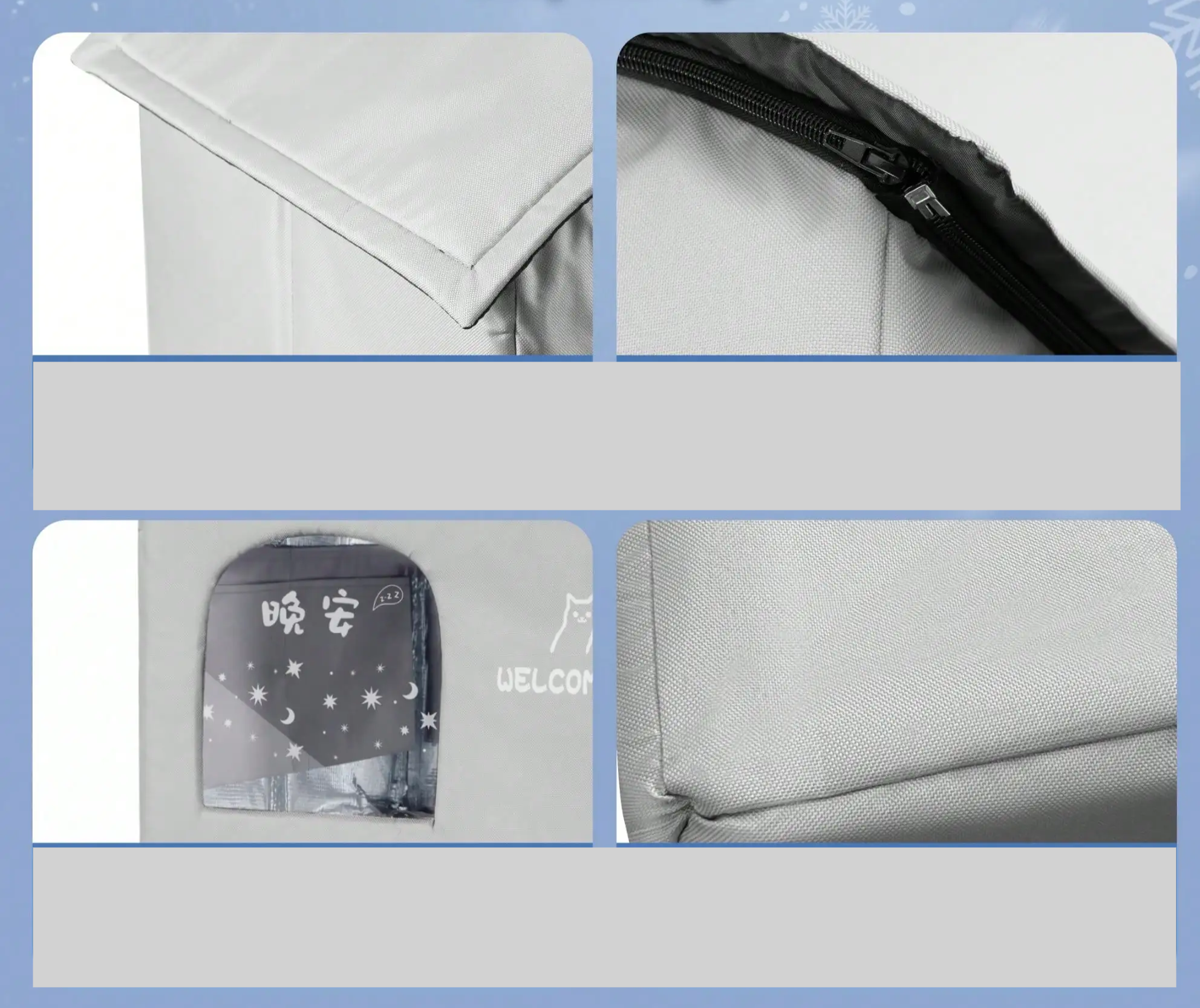 ThermaKool Składane Izolujące Domki dla Kotów – 2-w-1 Chłodzący & Grzejący z Wkładami Chłodzącymi i Obracalnym Materacem