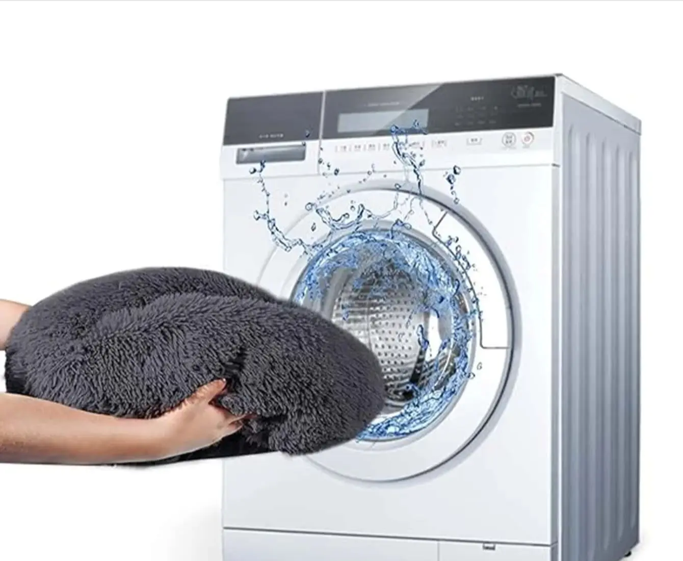 SnugNest Luxe Okrągły Koszyk dla Zwierząt