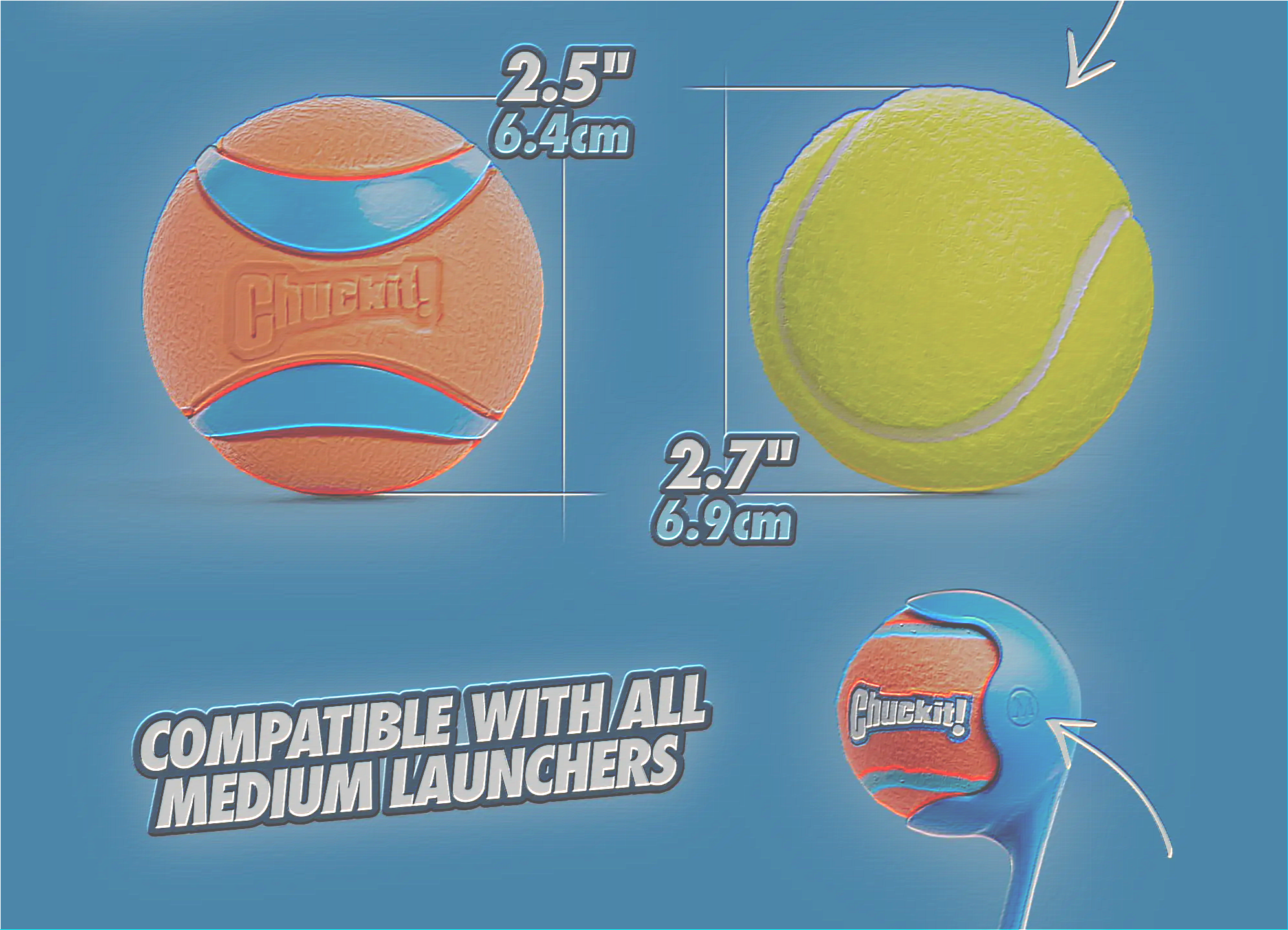 Chuckit UltraBounce Piłka do Zabawy – Mała Piłeczka Skacząca dla Psów