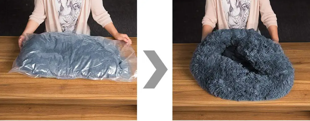 SnugNest Luxe Okrągły Koszyk dla Zwierząt