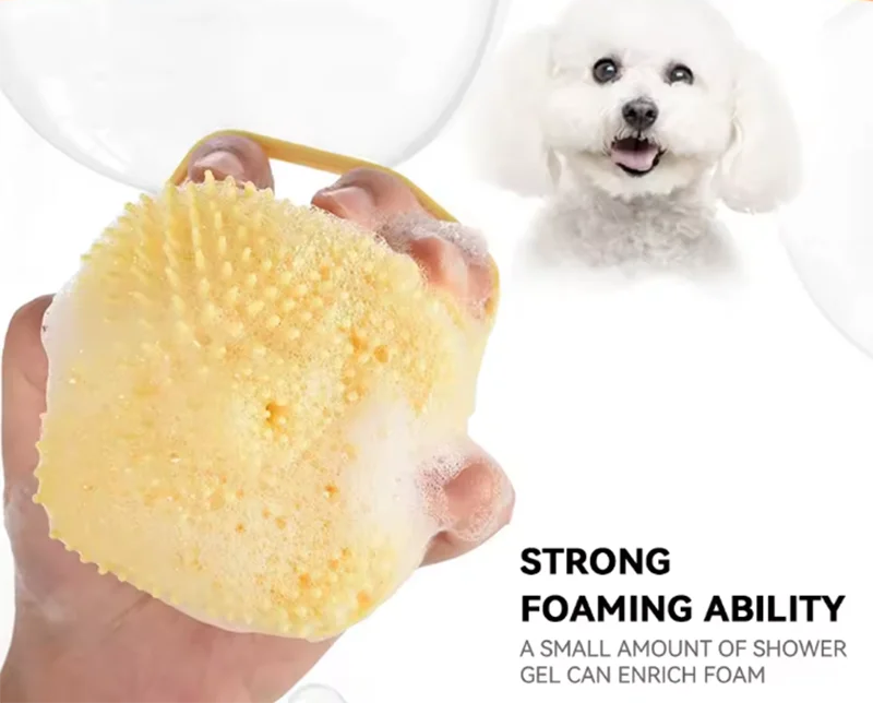 PurrPaws Silikonowa Szczotka do Masażu i Kąpieli Zwierząt