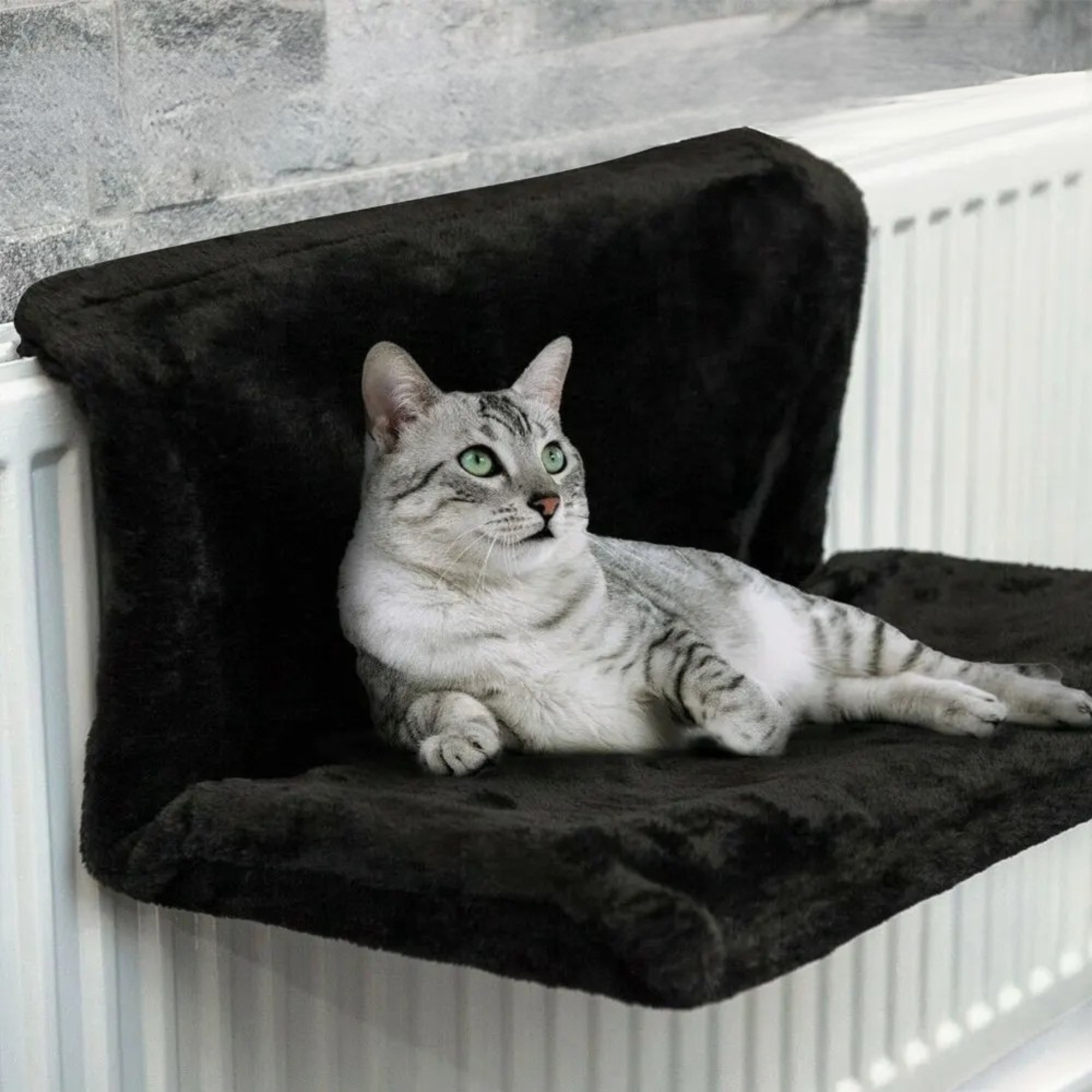 Radiator Kattenbed – Fleece Hamak z Metalową Ramą – 46x30x25 cm