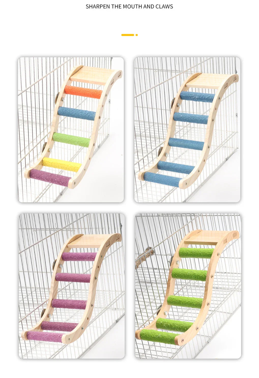 Vogel klimladder hout – gryzalna zabawka dla papug do klatki