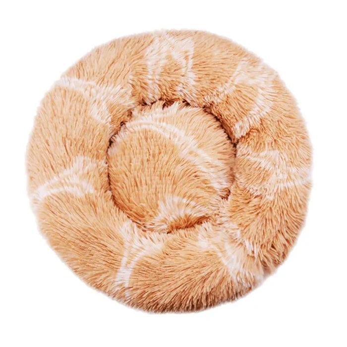 SnugNest Luxe Okrągły Koszyk dla Zwierząt