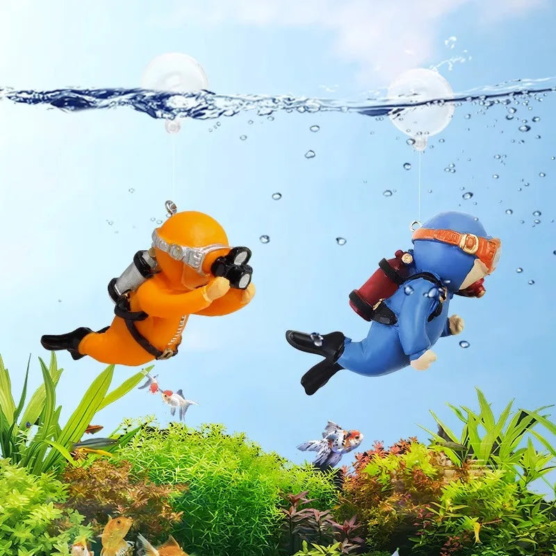 AquaFloat Pływający Nurek Dekoracja Akwariowa