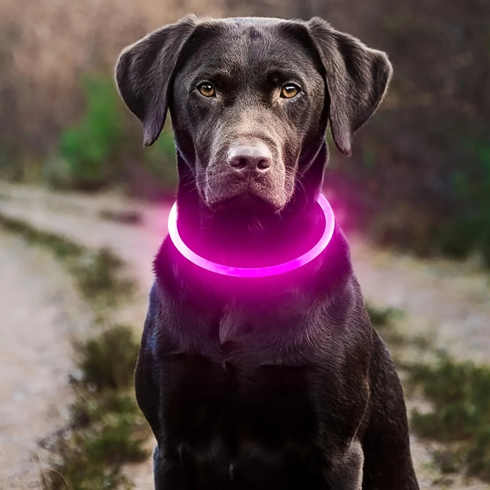 Pas bezpieczeństwa GlowGuard LED dla psów – ładowany przez USB i odblaskowy