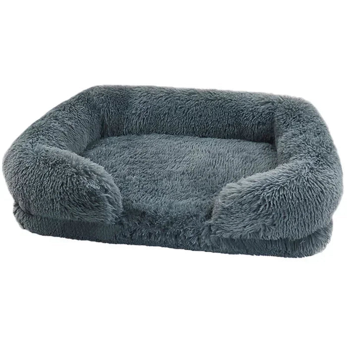 SNOOZY NEST – Luksusowe Zimowe Łóżko dla Psa | Duże, Pranie & Niezwykle Miękkie