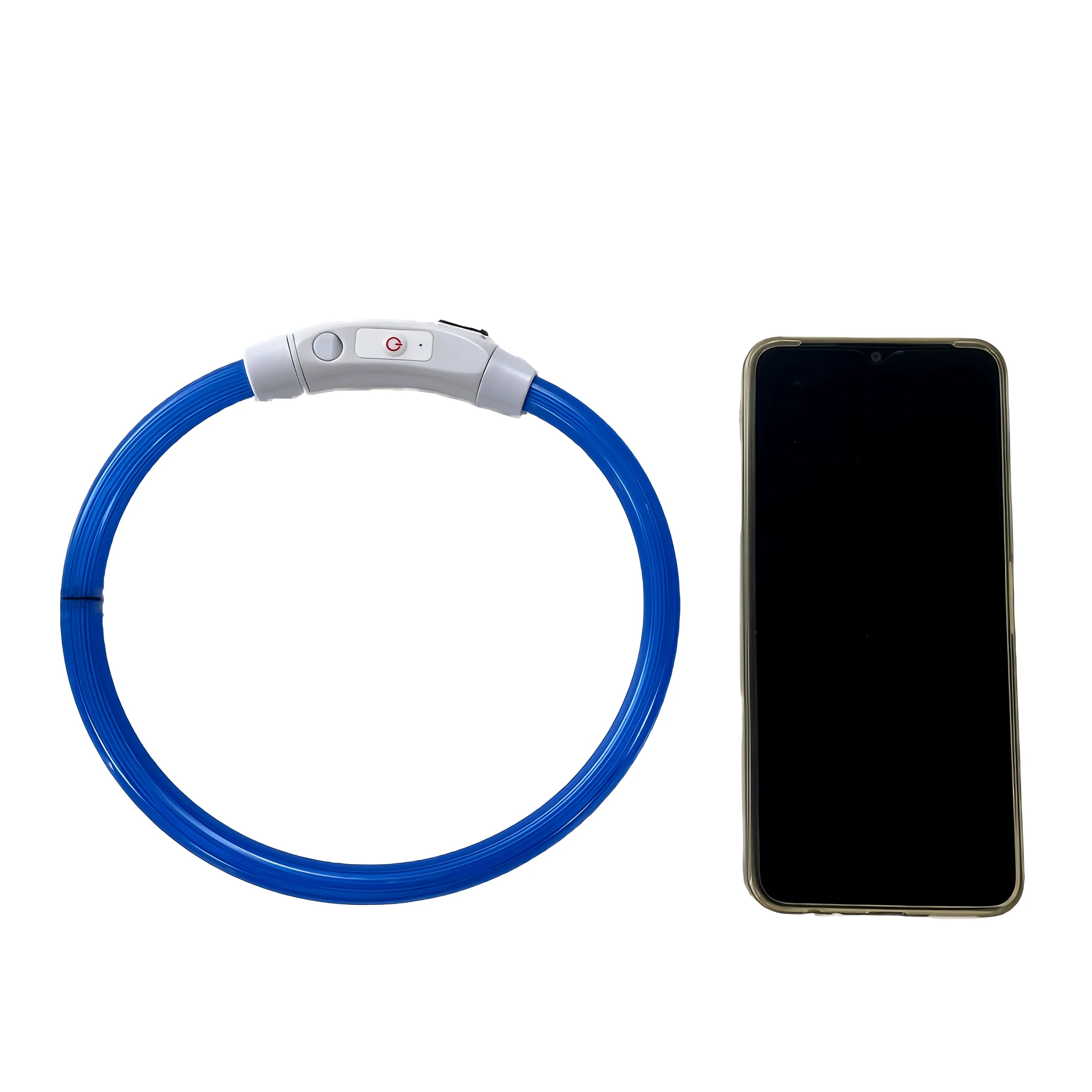 Pas bezpieczeństwa GlowGuard LED dla psów – ładowany przez USB i odblaskowy