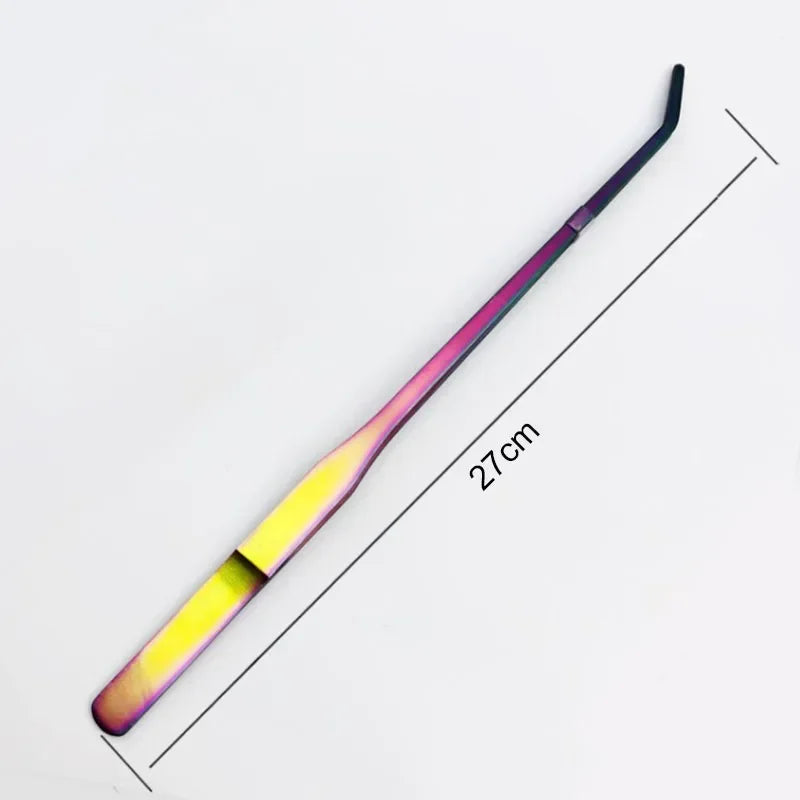 AquaGripPro Pęseta do Akwarium ze Stali Nierdzewnej – Zakrzywiona i Prosta