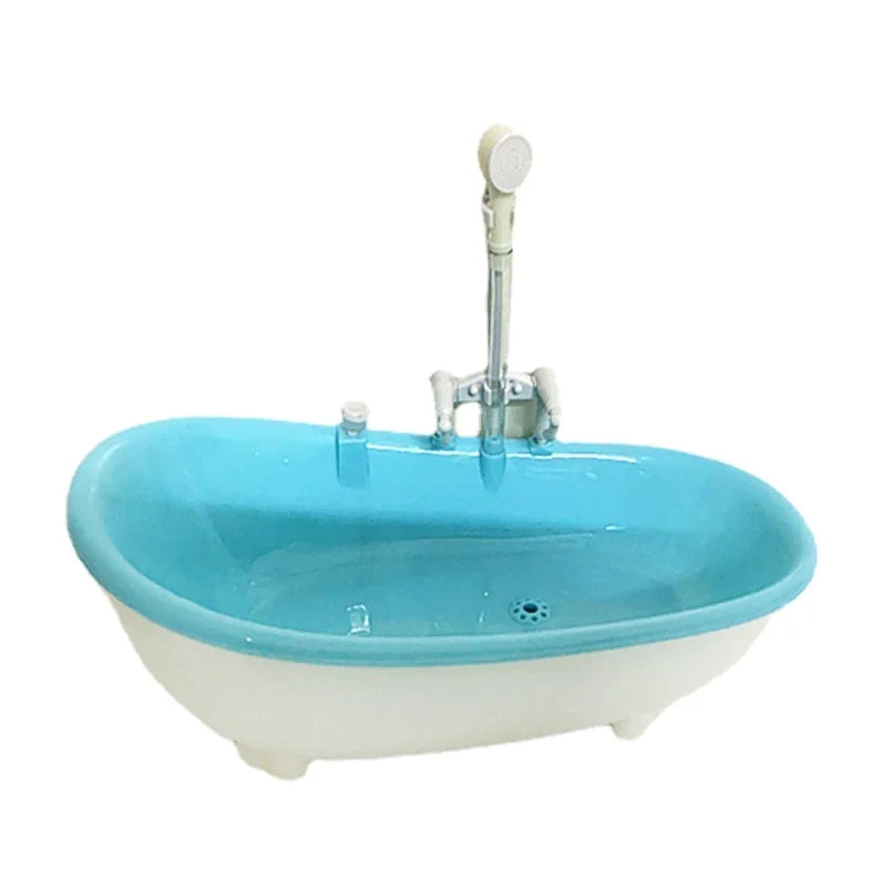 Plastikowe kąpielisko dla ptaków dla papużek falistych – 22×11,5×8,5 cm, niebieski/różowy