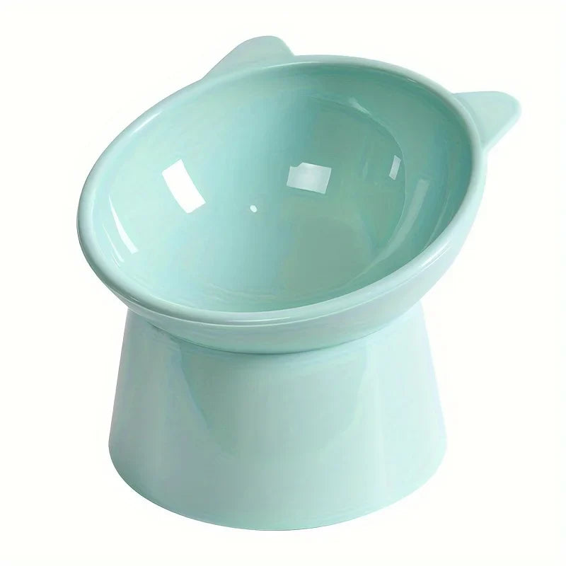 Podniesiona Miska dla Kota – Przeciw Wymiotom, Ergonomczna, Plastikowa
