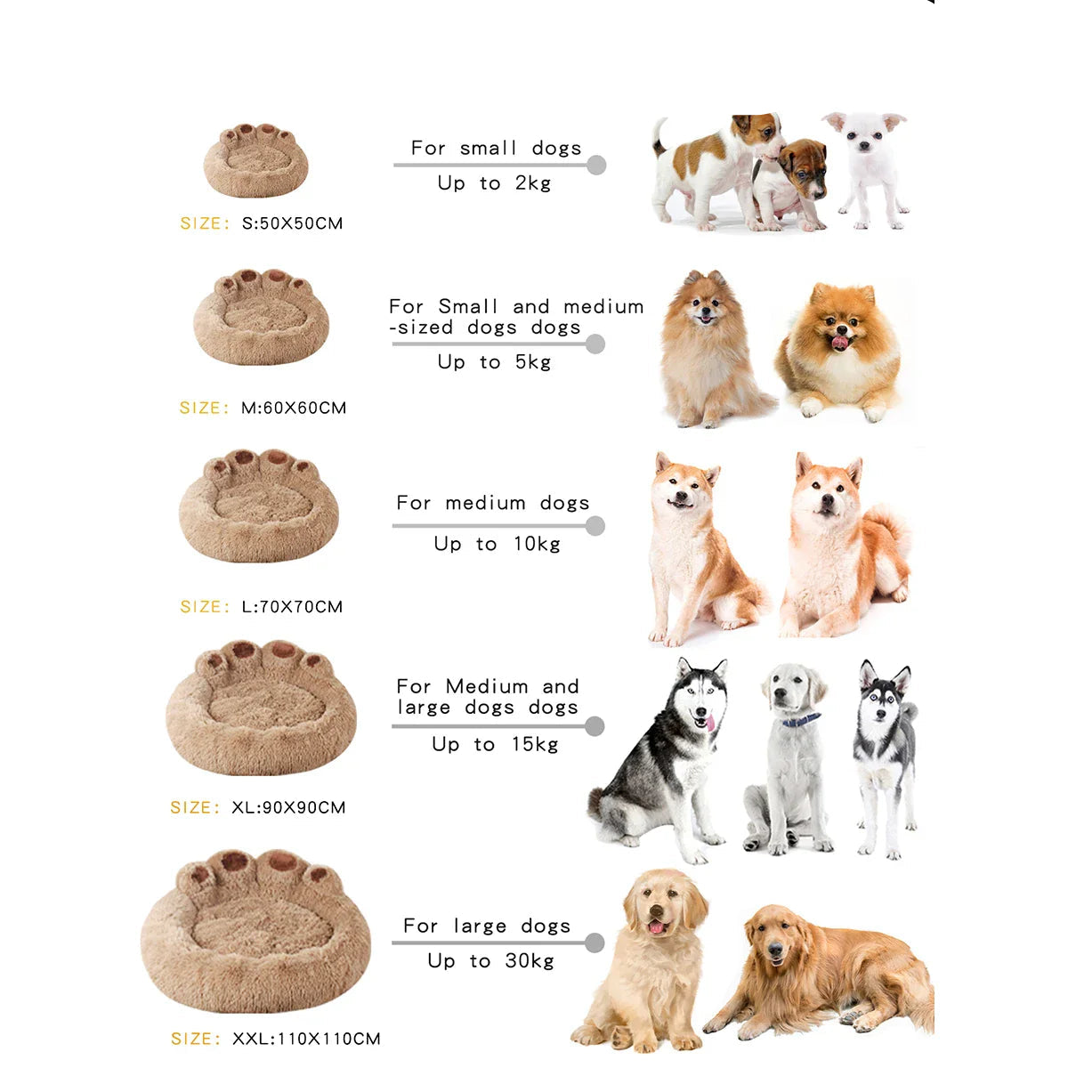 Fluffy Hondenmand – Miękkie Pranie Mand dla Psa lub Kota
