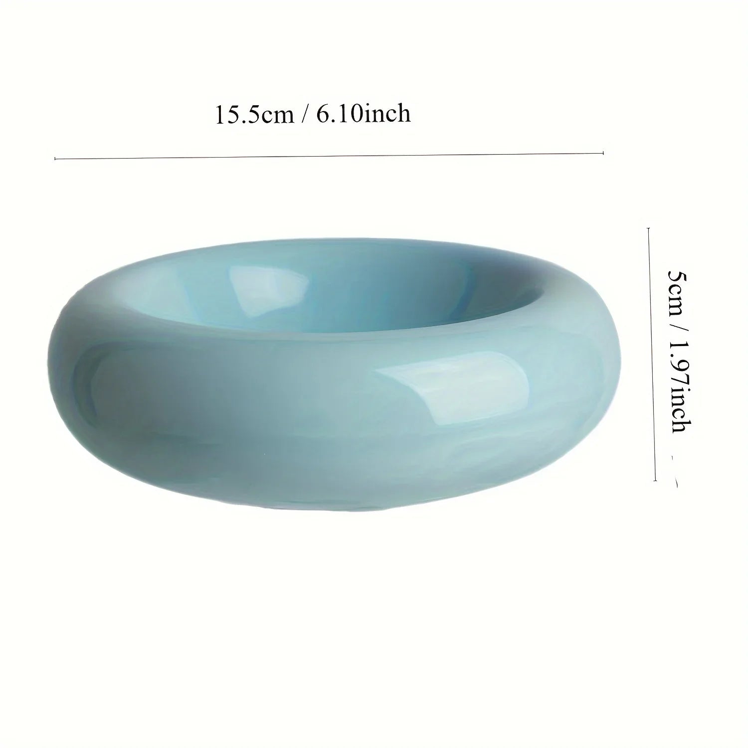 Ceramiczna Miska dla Kota 250ml – Antypoślizgowa Pączek Ø15.5cm Biała