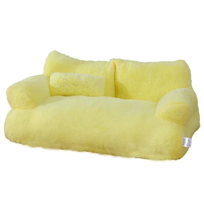 LuxeFluff Kattenbank – Zimowe Ciepłe Legowisko dla Kota & Sofa