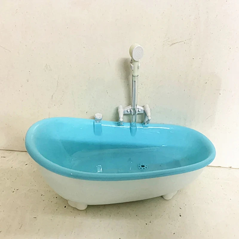 Plastikowe kąpielisko dla ptaków dla papużek falistych – 22×11,5×8,5 cm, niebieski/różowy