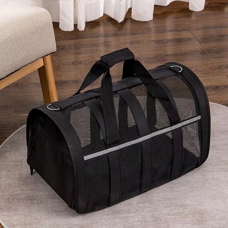 Torba dla Zwierząt Nylon Oddychająca – Przenośna dla Kotów i Małych Psów