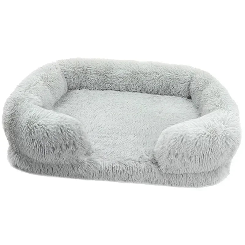 SNOOZY NEST – Luksusowe Zimowe Łóżko dla Psa | Duże, Pranie & Niezwykle Miękkie