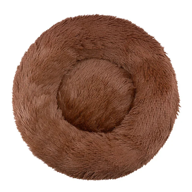 SnugNest Luxe Okrągły Koszyk dla Zwierząt