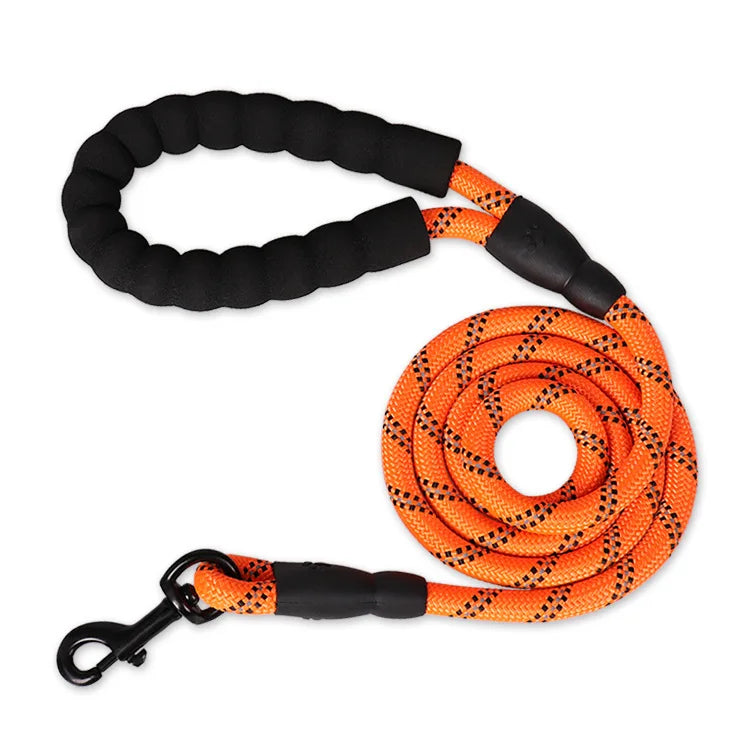 Mocna Nylonowa Smycz dla Psa 150cm, 200cm, 300cm – z Miękką Rączką i Zaczepem