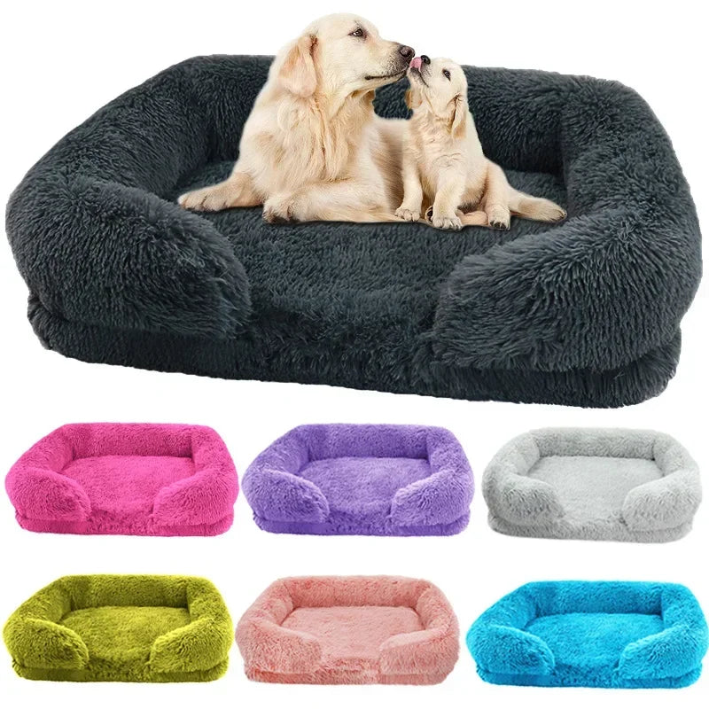 SNOOZY NEST – Luksusowe Zimowe Łóżko dla Psa | Duże, Pranie & Niezwykle Miękkie