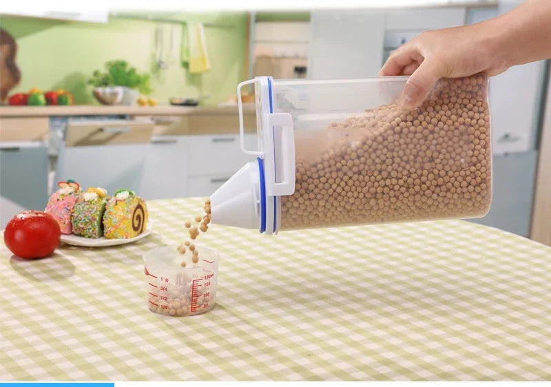 FreshLock Miarka + Pojemnik na Karmę 1.5kg/2kg dla Psów i Kotów