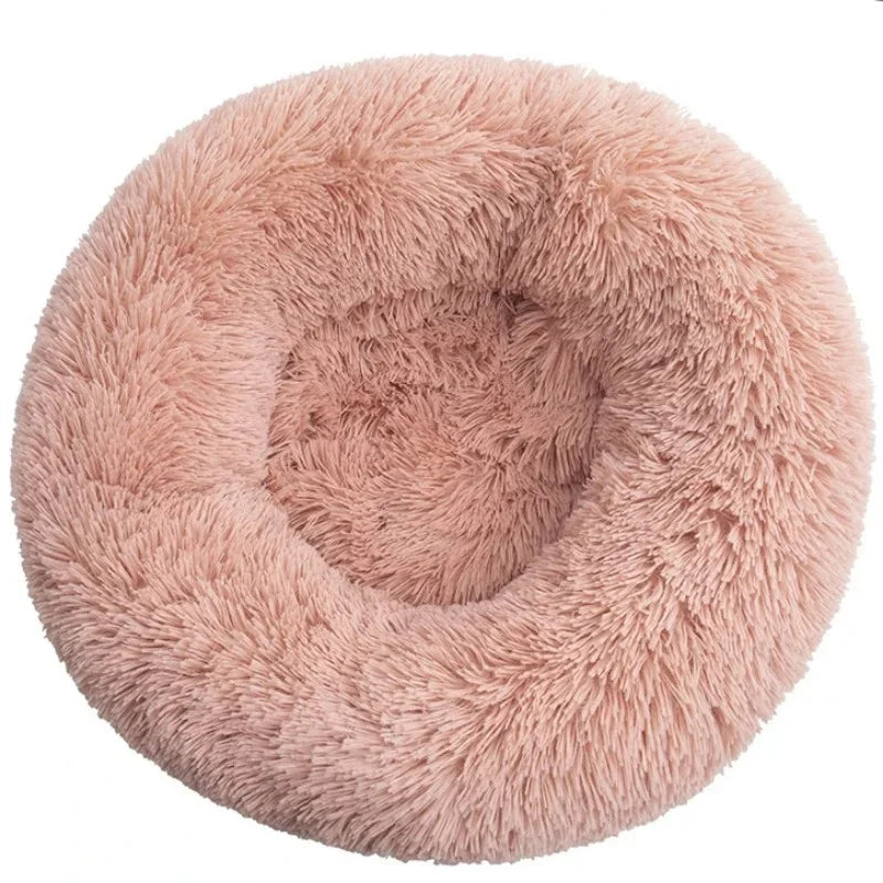 SnugNest Luxe Okrągły Koszyk dla Zwierząt