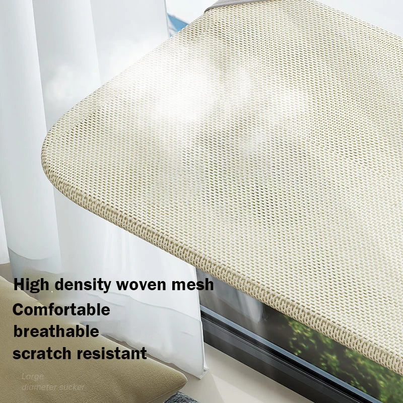 Kocie hamak na okno – Przyssawka – Oddychająca tkanina – 45×30 cm – Maks. 10 kg