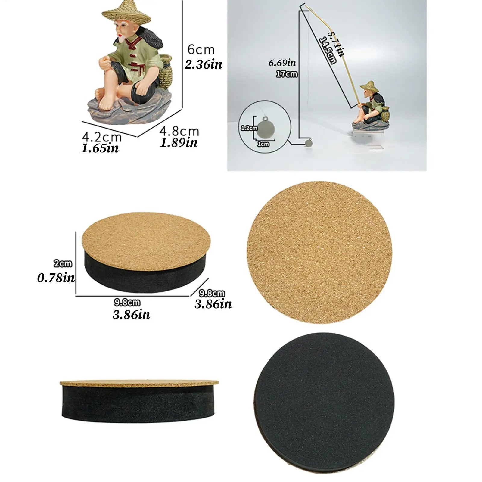 AquaZen Pływające Figurki Rybaków