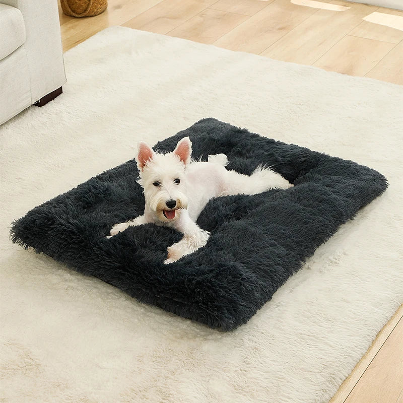 PawHaven Luxe Pluche Łóżko dla Psów i Kotów