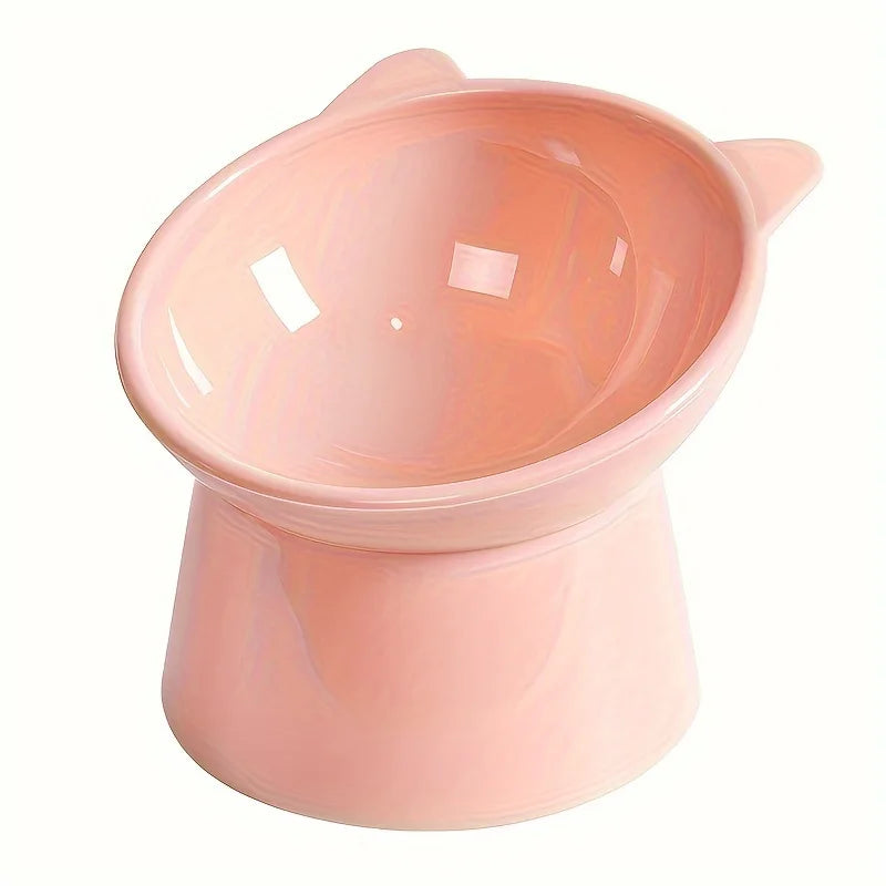 Podniesiona Miska dla Kota – Przeciw Wymiotom, Ergonomczna, Plastikowa