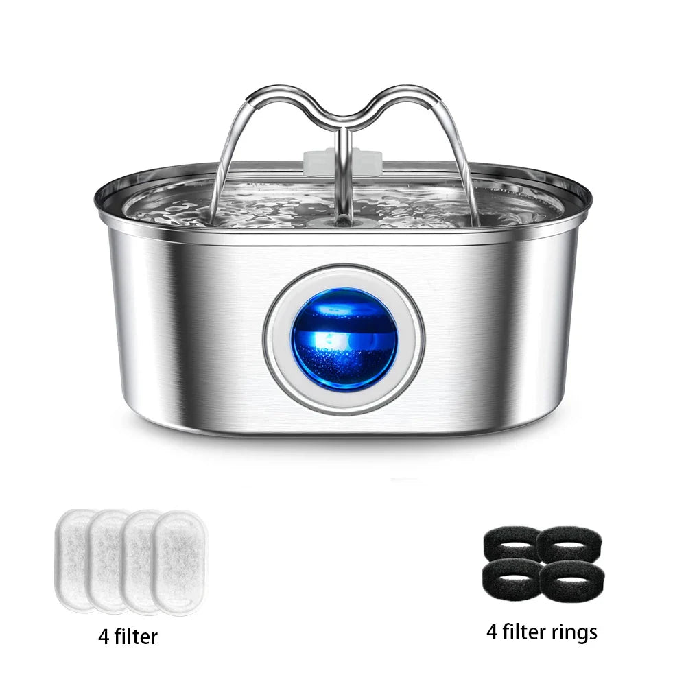 RVS Kattenfontein 3.2L – Styl, z LED i Podwójnym Systemem Filtracji