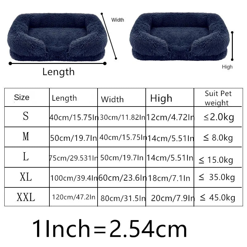 Premium Gruby Pluszowy Legowisko dla Dużych Psów – Ciepłe i Stabilne (S - XL)