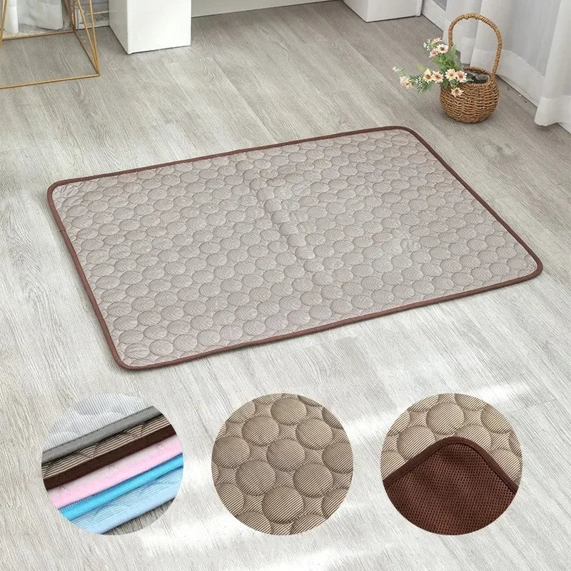Koelmat Hond Ice Silk – Oddychające Letnie Legowisko Lekkie
