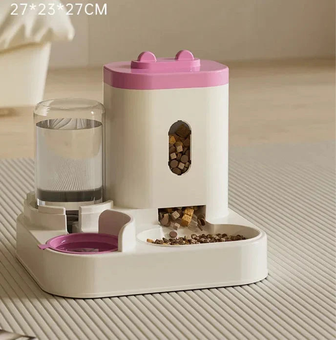 Automatyczna miska na karmę i wodę dla psa/kota – stal nierdzewna & plastik wolny od BPA