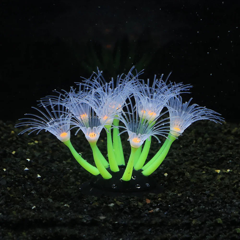 Fluorescencyjna sztuczna dekoracja koralowa