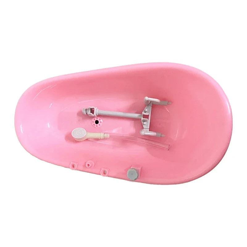 Plastikowe kąpielisko dla ptaków dla papużek falistych – 22×11,5×8,5 cm, niebieski/różowy
