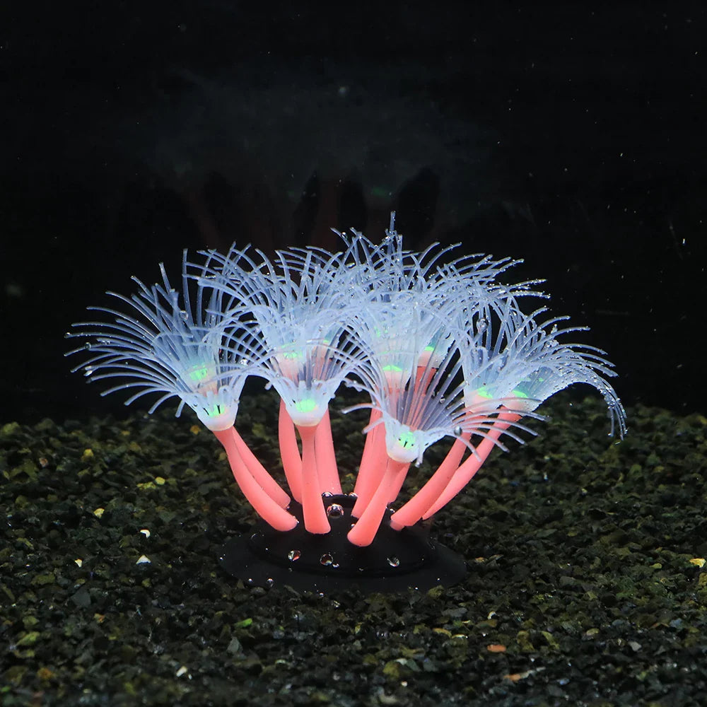 Fluorescencyjna sztuczna dekoracja koralowa