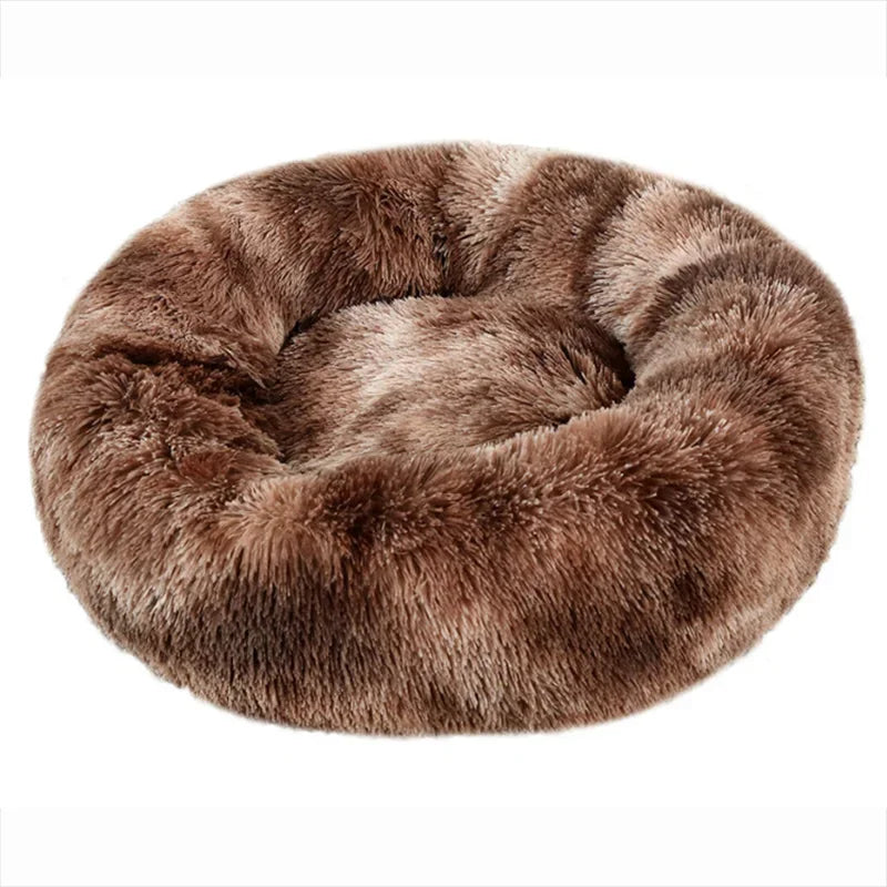 SnugNest Luxe Okrągły Koszyk dla Zwierząt