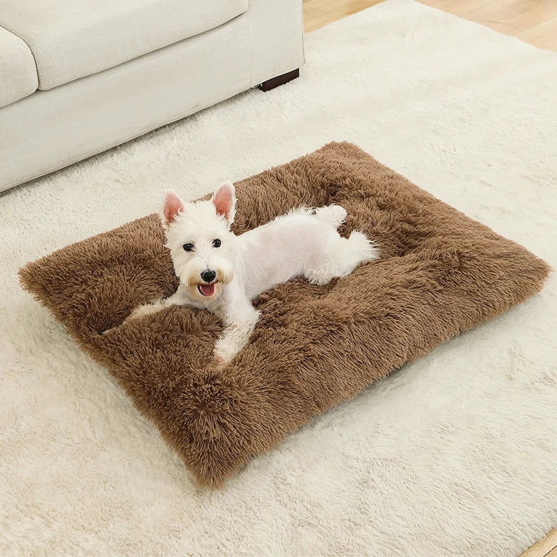 PawHaven Luxe Pluche Łóżko dla Psów i Kotów