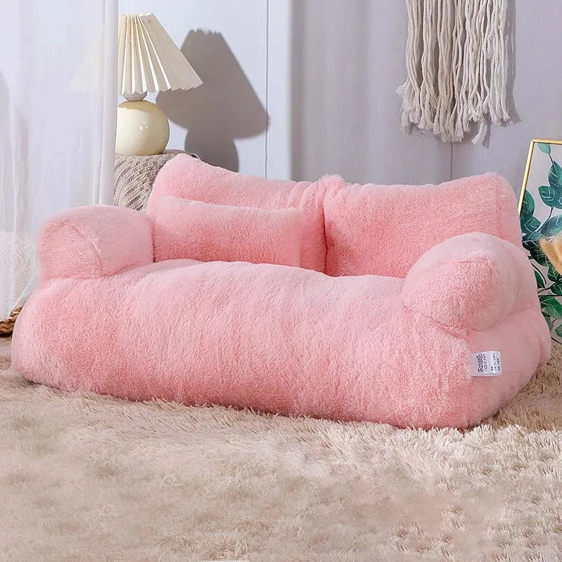 LuxeFluff Kattenbank – Zimowe Ciepłe Legowisko dla Kota & Sofa