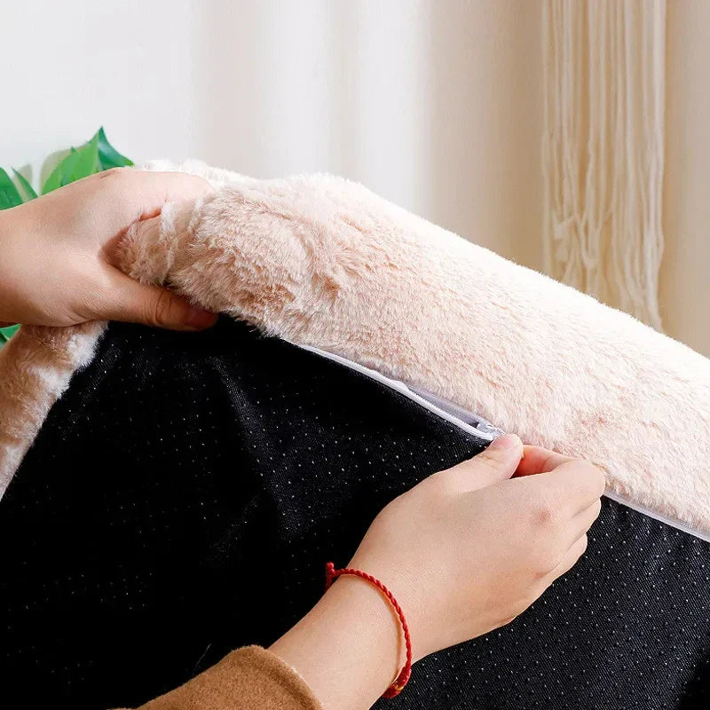 LuxeFluff Kattenbank – Zimowe Ciepłe Legowisko dla Kota & Sofa