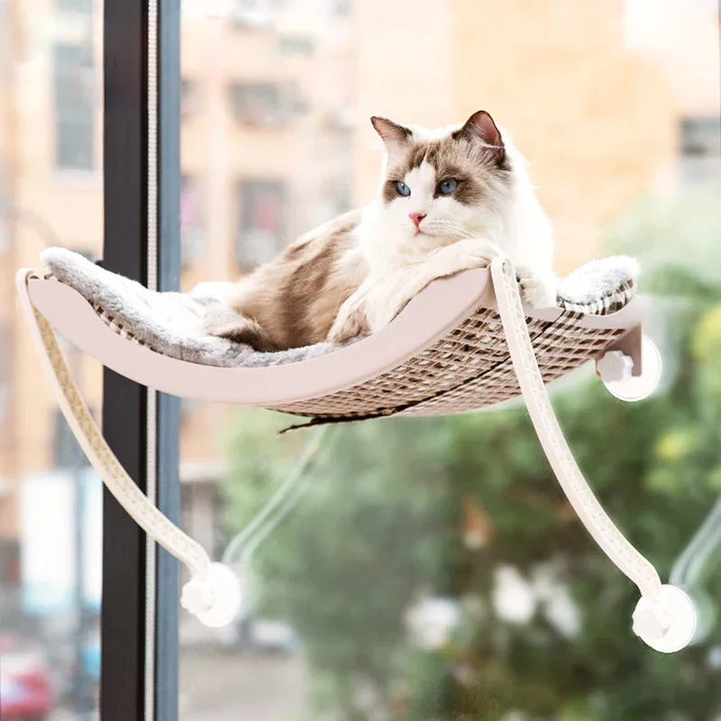 Kattenraamhangmat Arctic Fleece – Przyssawka – 100% Bawełna – Nadaje się do prania