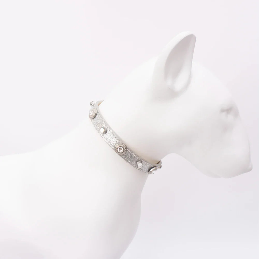 Kołnierz koniczynowy LuckyLuxe– Luksusowa Obojczykowa Obroża z PU