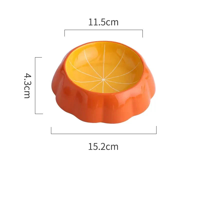 Ceramiczna Miska dla Kota/Psa – Szeroka i Płytka, Truskawka/Arbuz