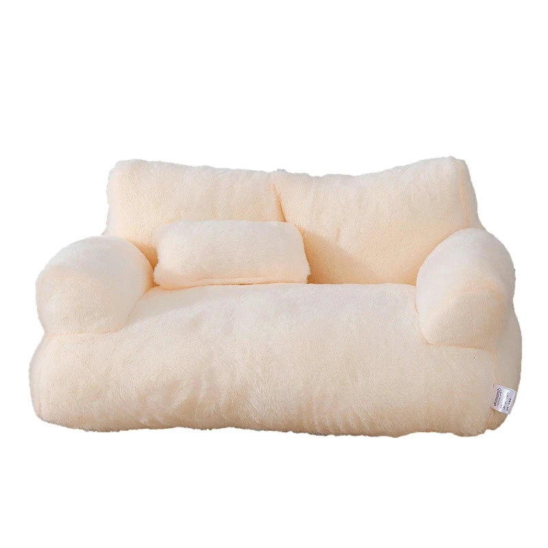 LuxeFluff Kattenbank – Zimowe Ciepłe Legowisko dla Kota & Sofa