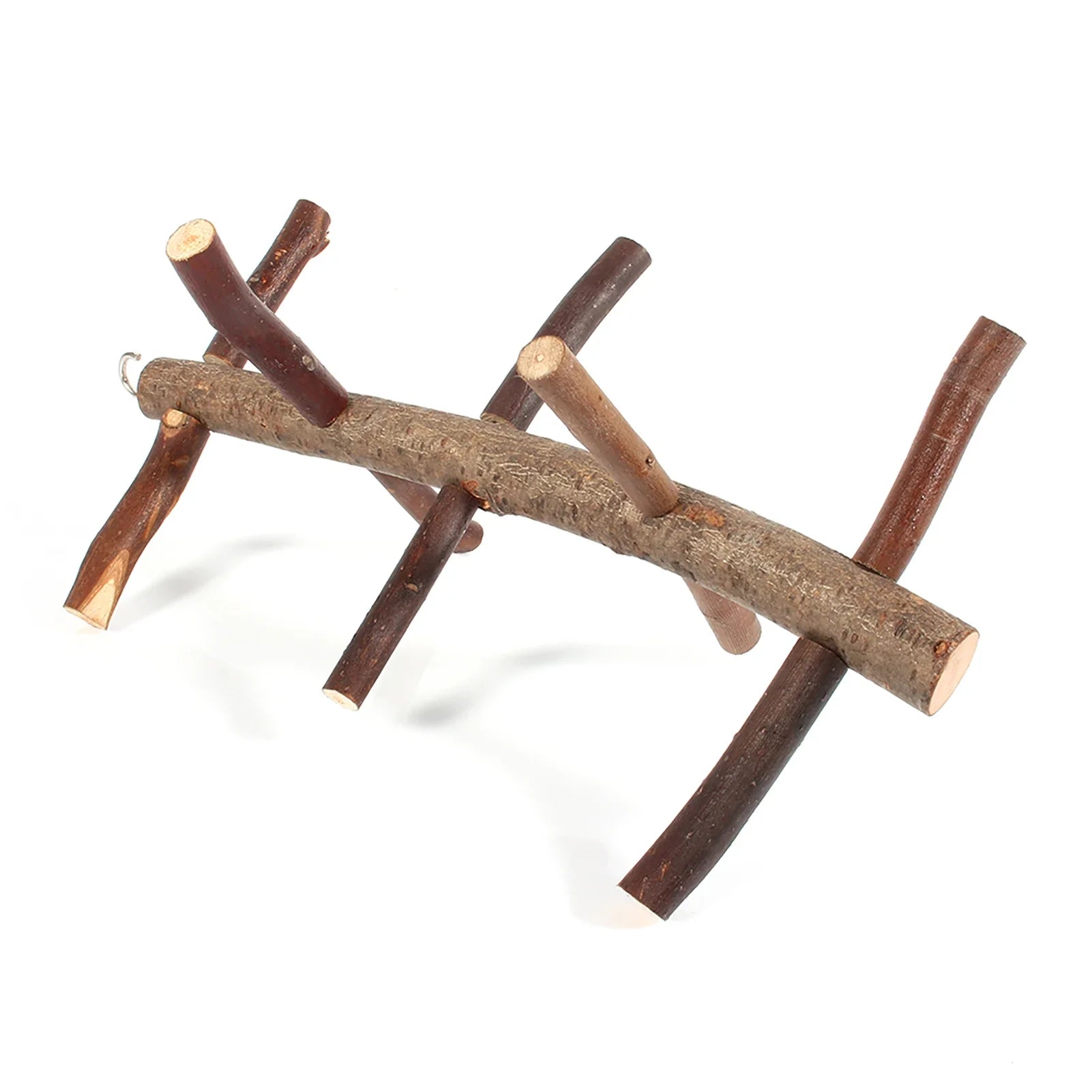 Papegaaienzitstok hout – naturalne ptasie siedzisko z gałęziami
