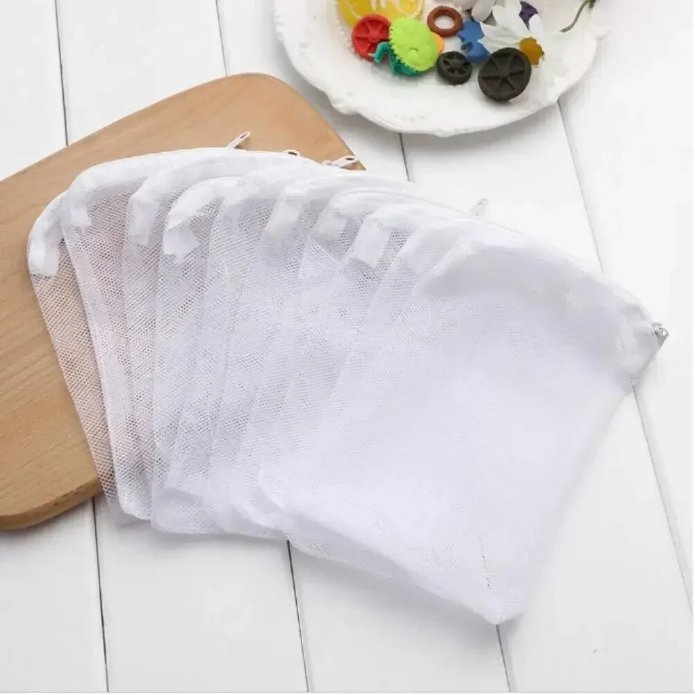 AquaClean Wielorazowe Woreczki Filtracyjne z Zamkiem | Filtrowanie Bio w Akwarium