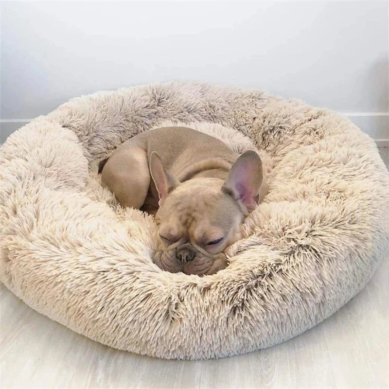 SnugNest Luxe Okrągły Koszyk dla Zwierząt