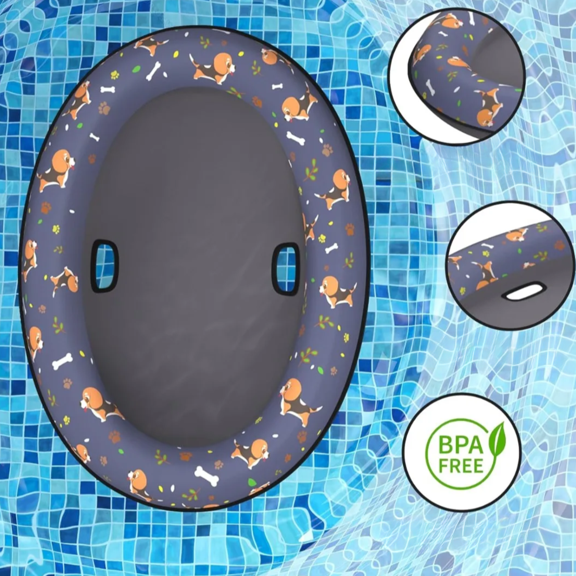 AquaPaws Nadmuchiwany Tratwa dla Psów