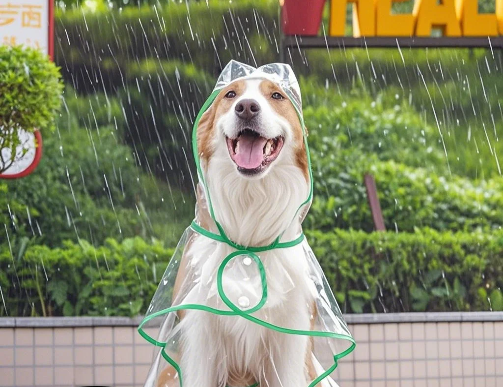 ClearPaw Przezroczysty Płaszcz przeciwdeszczowy dla Psów